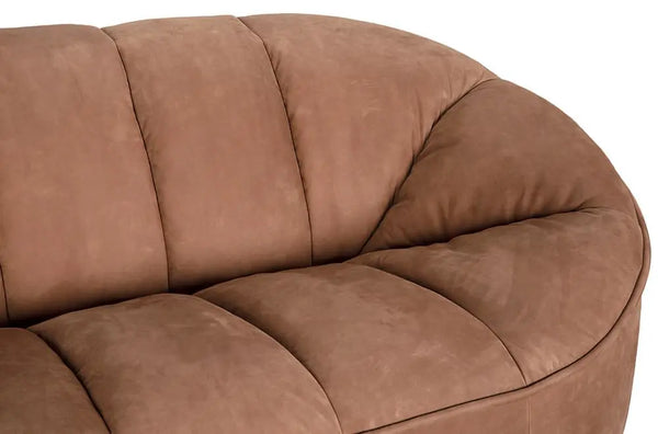 Amadeus Sofa, Coris Brown Leather-Noir Furniture-Blue Hand Home