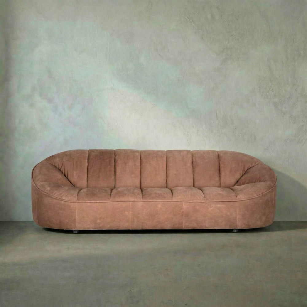 Amadeus Sofa, Coris Brown Leather-Noir Furniture-Blue Hand Home
