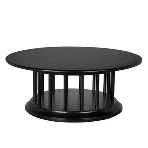 Round Coffee Table-Noir Furniture-Blue Hand Home