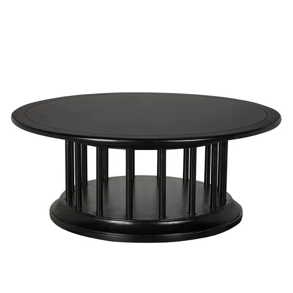 Round Coffee Table-Noir Furniture-Blue Hand Home