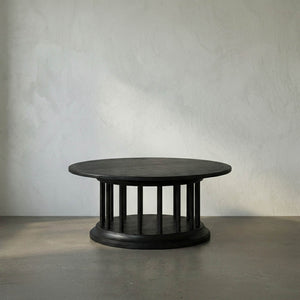 Round Coffee Table-Noir Furniture-Blue Hand Home