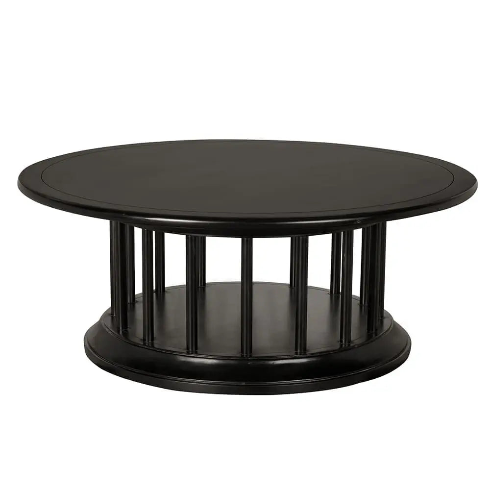 Round Coffee Table-Noir Furniture-Blue Hand Home