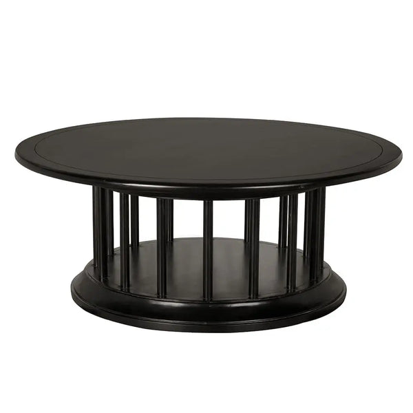 Round Coffee Table-Noir Furniture-Blue Hand Home