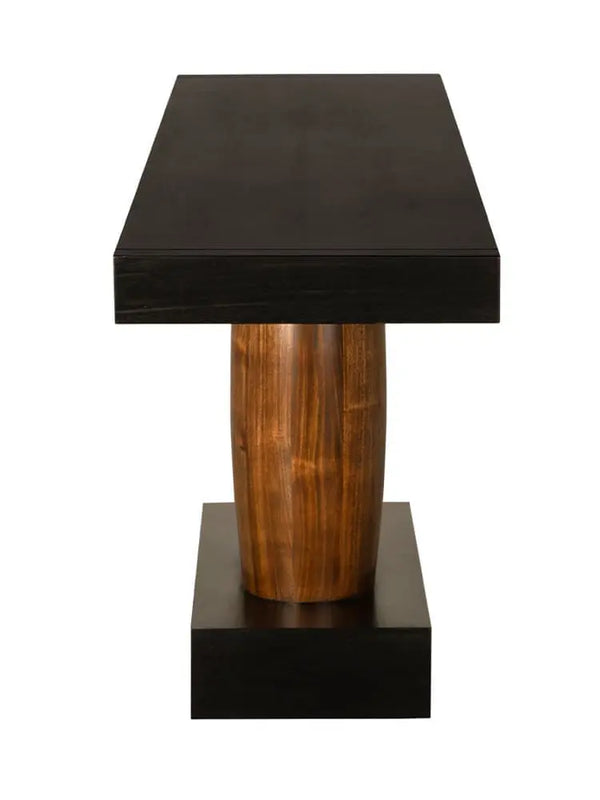 Console With Two-Pedestal-Noir Furniture-Blue Hand Home