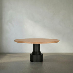 60″ Round Dining Table-Noir Furniture-Blue Hand Home