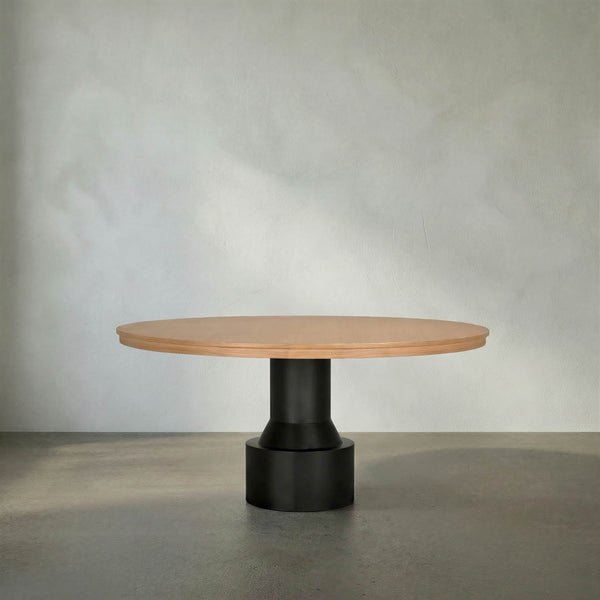 60″ Round Dining Table-Noir Furniture-Blue Hand Home