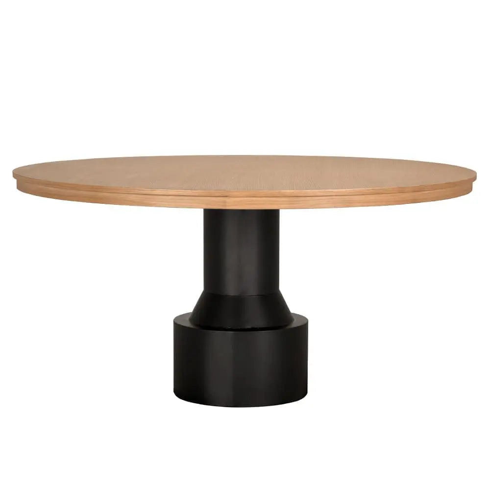 60″ Round Dining Table-Noir Furniture-Blue Hand Home