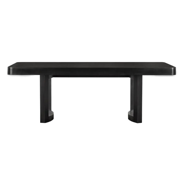 Dining Table With Bow Legs-Noir Furniture-Blue Hand Home