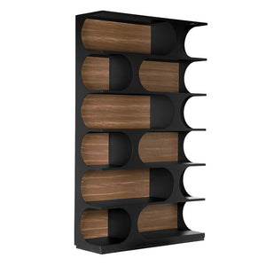 Bookcase with Metal Details-Noir Furniture-Blue Hand Home