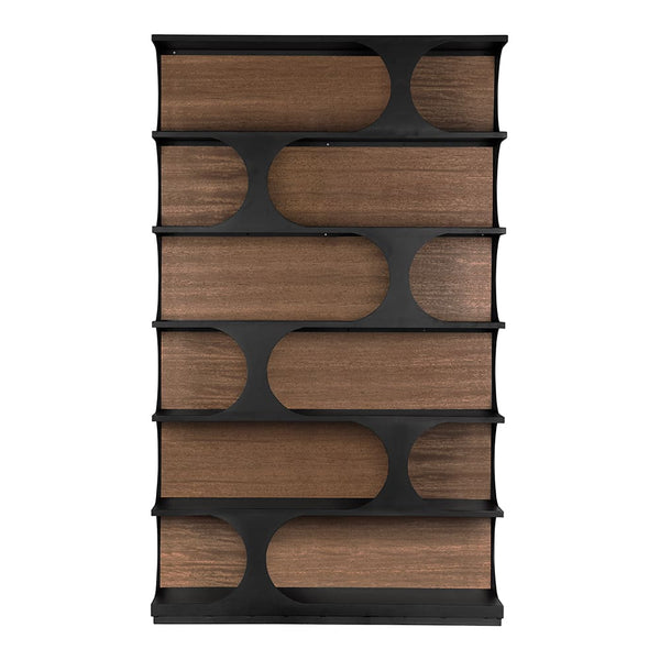 Bookcase with Metal Details-Noir Furniture-Blue Hand Home