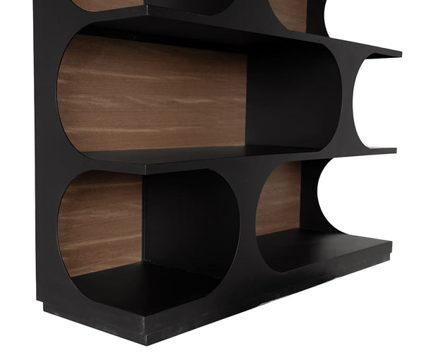 Bookcase with Metal Details-Noir Furniture-Blue Hand Home