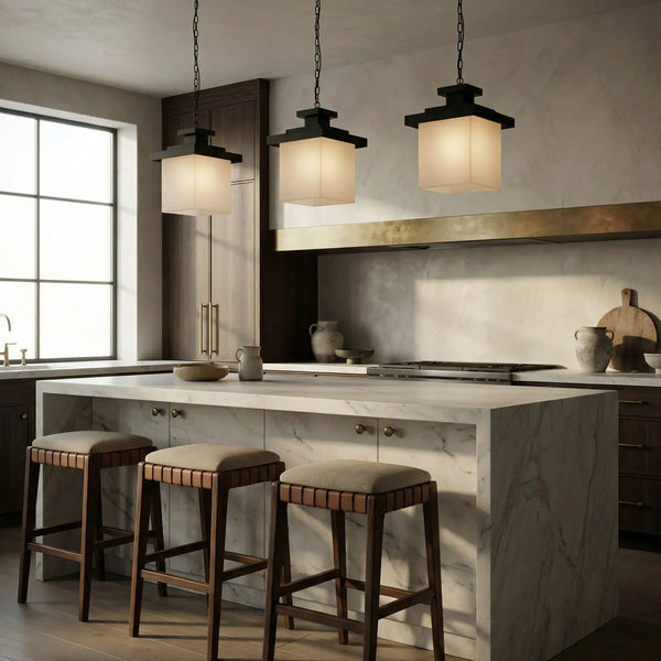 Extra Large Pendant-Noir Furniture-Blue Hand Home