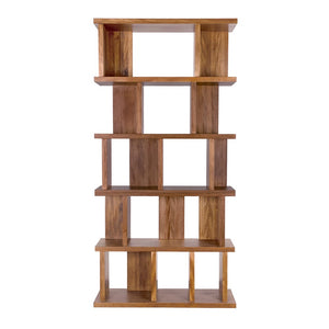 Walnut Bookcase-Noir Furniture-Blue Hand Home