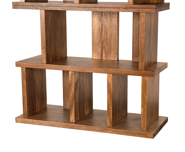 Walnut Bookcase-Noir Furniture-Blue Hand Home