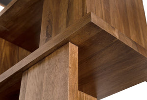 Walnut Bookcase-Noir Furniture-Blue Hand Home