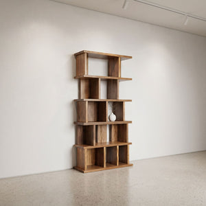 Walnut Bookcase-Noir Furniture-Blue Hand Home