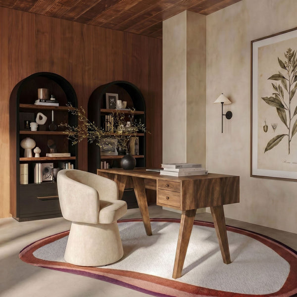 Walnut Desk-Noir Furniture-Blue Hand Home