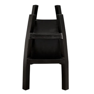 SX Side Table Twist in Charcoal Black Finish-Noir Furniture-Blue Hand Home