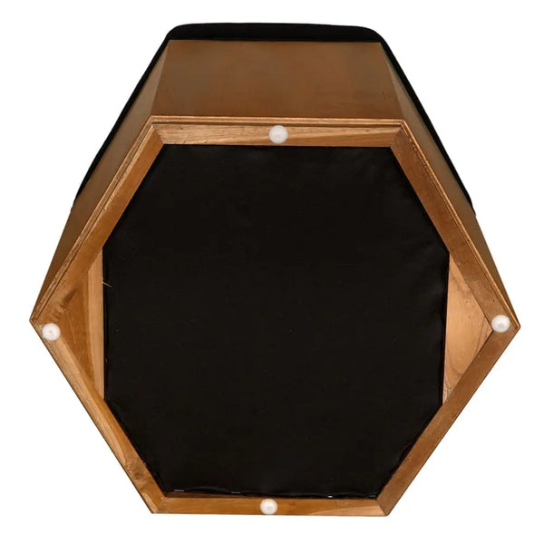SX Octagon Stool A-Noir Furniture-Blue Hand Home