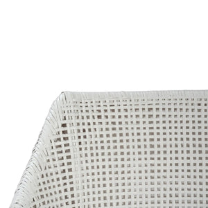 Bramble Savanah Counter Stool In True White Rattan & Legs W/ Arctic White Seat Cushion-Bramble-Blue Hand Home