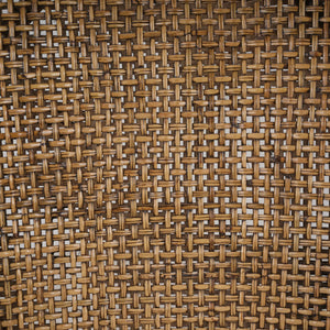 Bramble Savanah Dining Chair In Light Glazed Rattan W/ Arctic White Performance Fabric Cushion-Bramble-Blue Hand Home