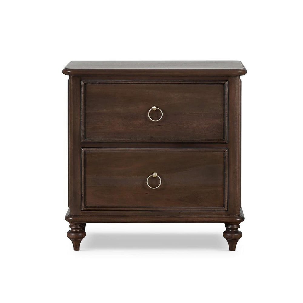 Savannah 2 Drawer Bedside Table-Blue Hand Home
