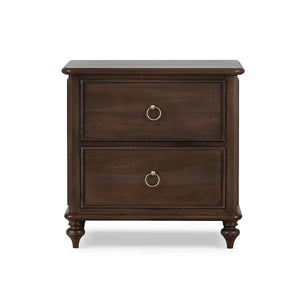 Savannah 2 Drawer Bedside Table-Blue Hand Home