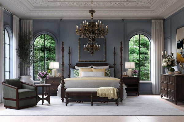 Savannah Bed King (* adjustable posters)-Blue Hand Home