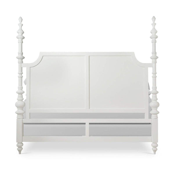 Savannah Bed Queen in True White (* adjustable posters)-Blue Hand Home