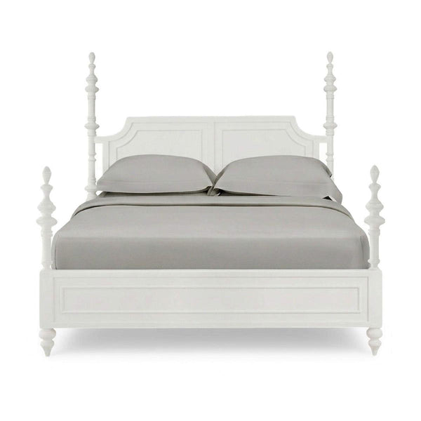 Savannah Bed Queen in True White (* adjustable posters)-Blue Hand Home