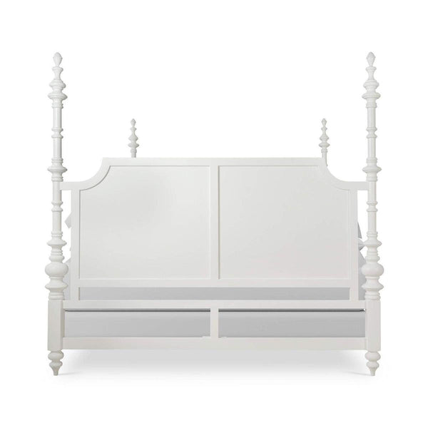Savannah Bed Queen in True White (* adjustable posters)-Blue Hand Home