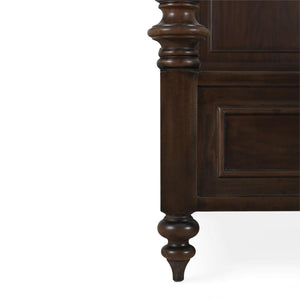 Bramble Savannah Bed Queen in Walnut Solid Hardwood Frame-Bramble-Blue Hand Home