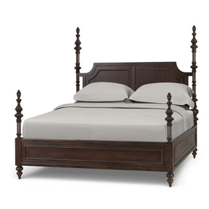 Bramble Savannah Bed Queen in Walnut Solid Hardwood Frame-Bramble-Blue Hand Home