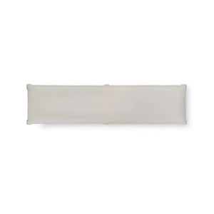 Bramble Savannah Large Bench In True White W/ Natural Performance Fabric-Bramble-Blue Hand Home