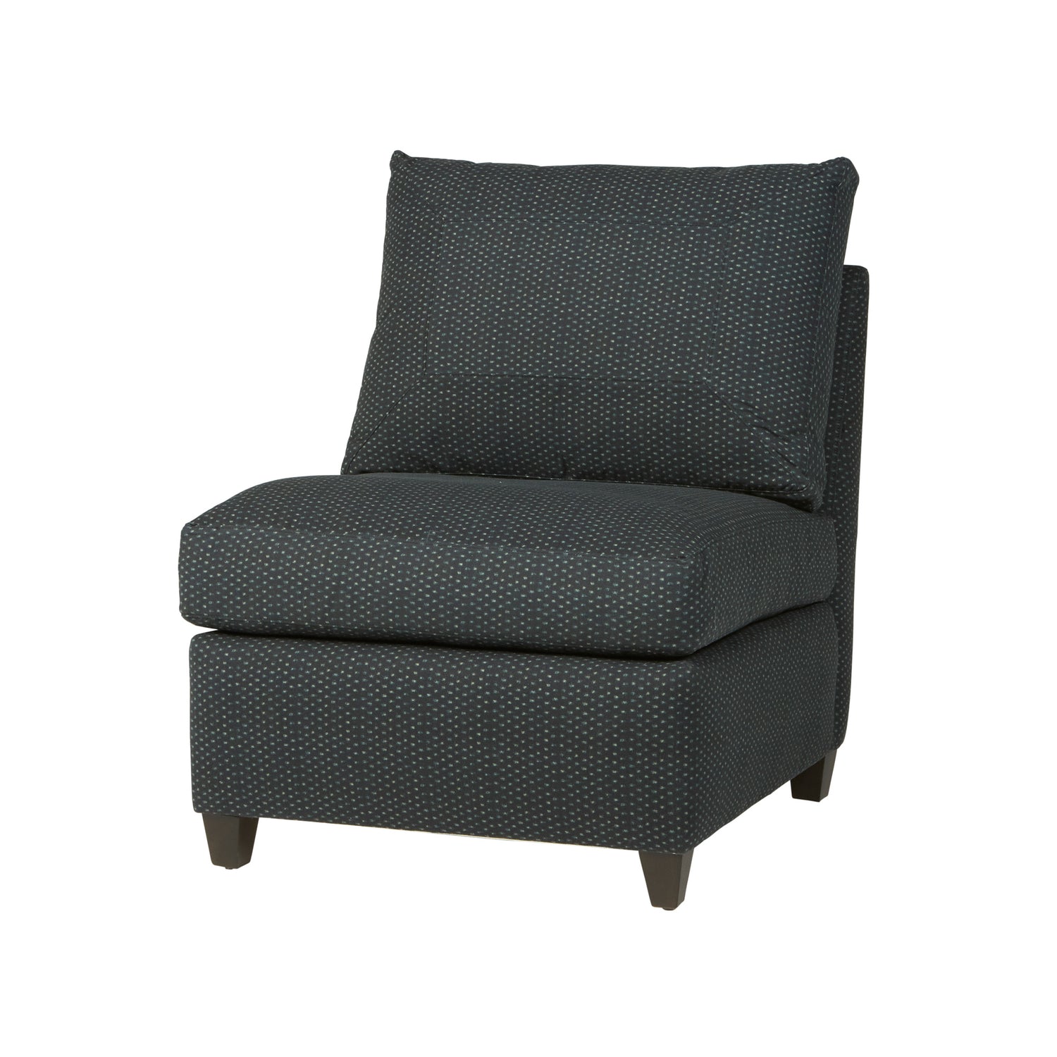 Essentials Cisco Home Seda Armless Chair with Swivel-Blue Hand Home