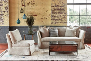 Essentials Cisco Brothers Seda Loveseat 72"-Blue Hand Home