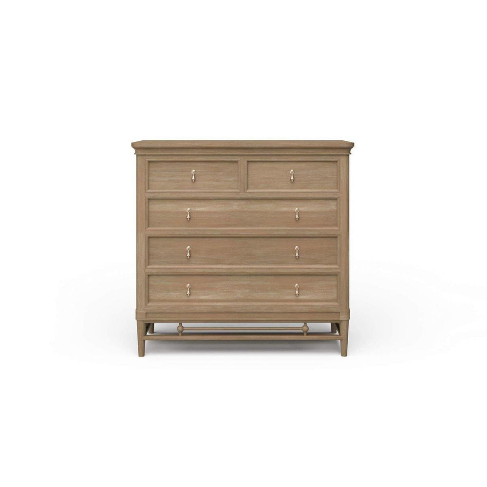 Seraphine 5 Drawer Dresser by Bramble Furniture in Solid Hardwood-Blue Hand Home