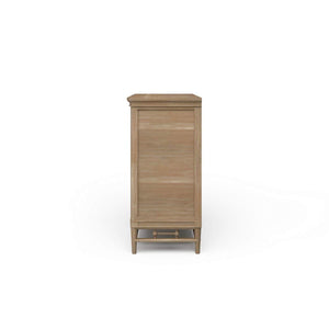 Seraphine 5 Drawer Dresser by Bramble Furniture in Solid Hardwood-Blue Hand Home