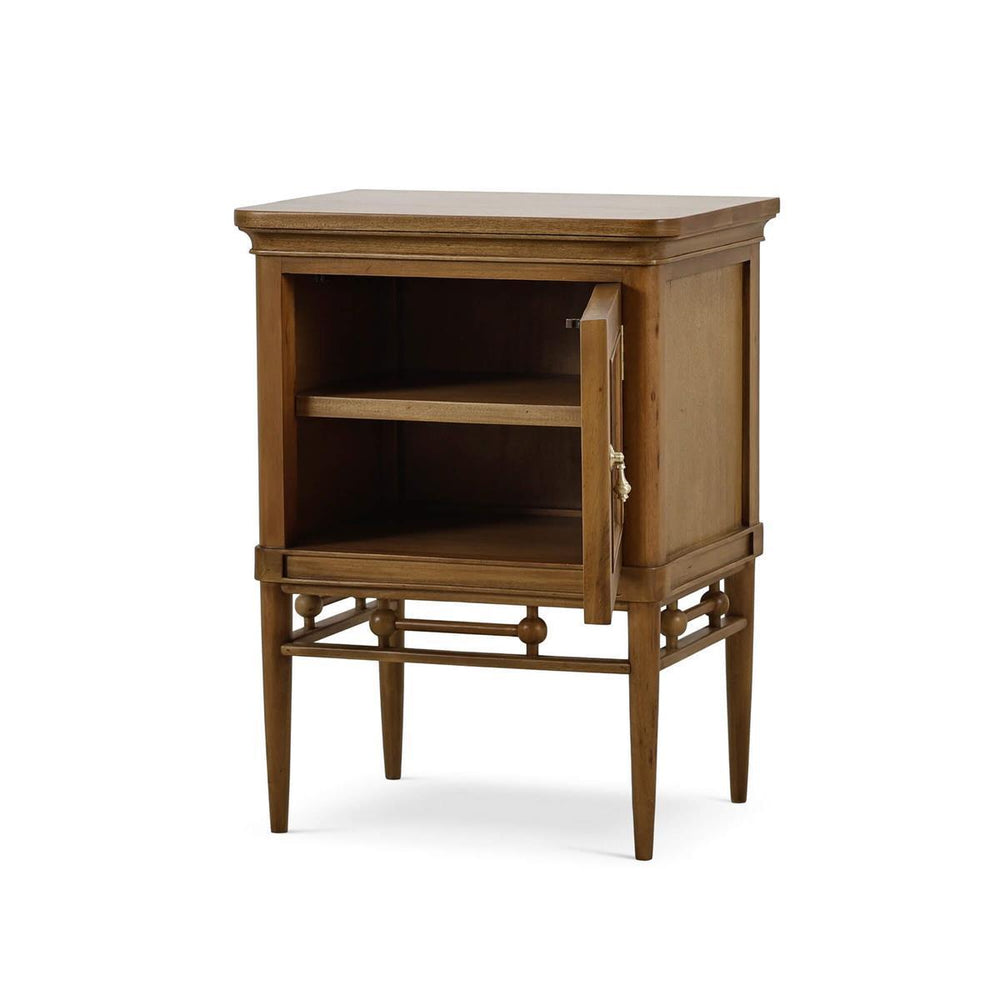 Seraphine Bedside Table w/ Door-Blue Hand Home