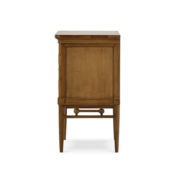 Seraphine Bedside Table w/ Door-Blue Hand Home