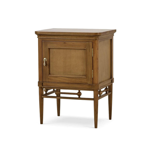 Seraphine Bedside Table w/ Door-Blue Hand Home