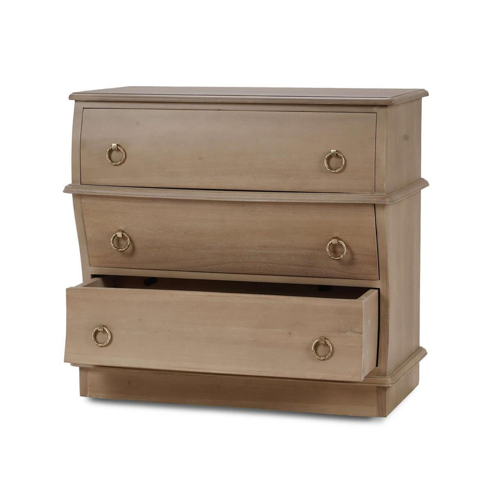 Serpentine Bedside Table-Blue Hand Home