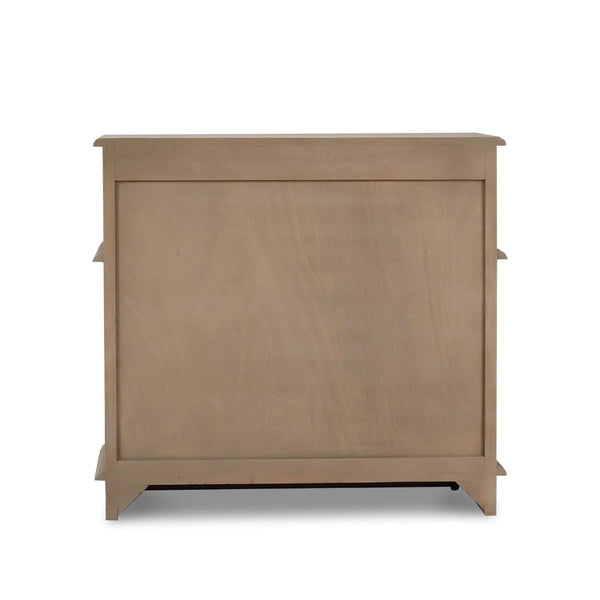 Serpentine Bedside Table-Blue Hand Home