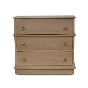 Bramble Serpentine Bedside Table In Sandbar-Bramble-Blue Hand Home