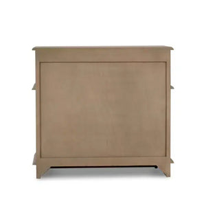 Bramble Serpentine Bedside Table In Sandbar-Bramble-Blue Hand Home