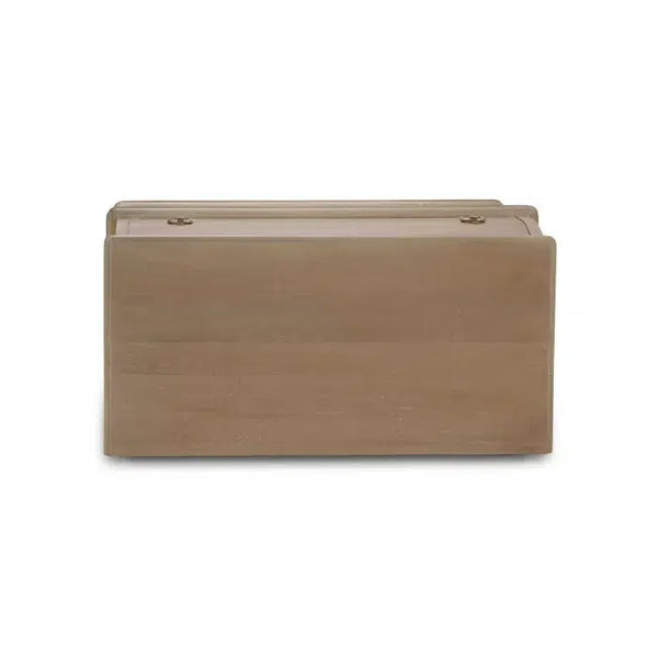 Bramble Serpentine Bedside Table In Sandbar-Bramble-Blue Hand Home