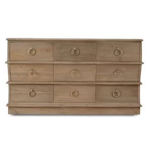 Bramble Serpentine Large Dresser In Sandbar-Bramble-Blue Hand Home