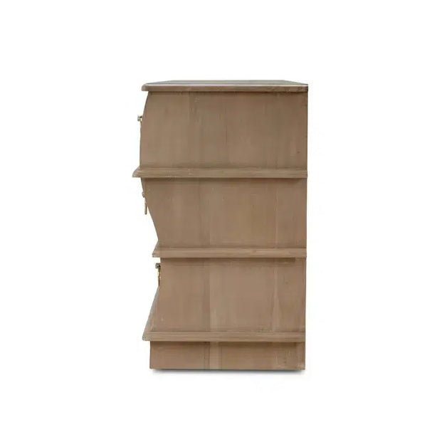 Bramble Serpentine Large Dresser In Sandbar-Bramble-Blue Hand Home