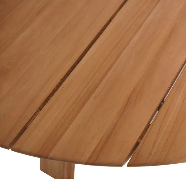 Bramble Sienna Round Dining Table 59'' - Outdoor Teak-Bramble-Blue Hand Home