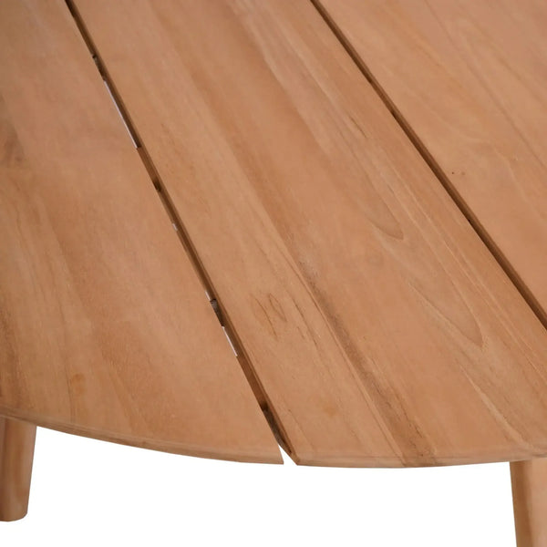 Bramble Sienna Round Dining Table 59'' - Outdoor Teak-Bramble-Blue Hand Home